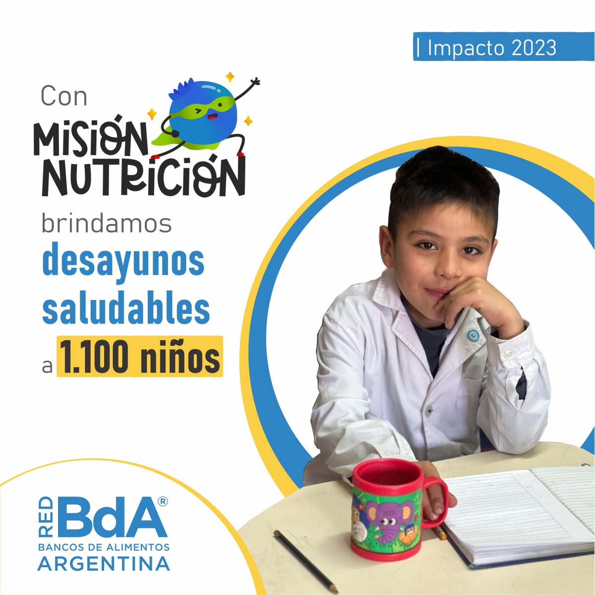 RedBdeA's tweet photo. Para mejorar el desarrollo físico y mental de más de 1000 niños de nuestro país, llevamos adelante la entrega de desayunos saludables de forma sostenida a través del programa Misión Nutrición.
La edición 2023 fue posible gracias al apoyo de @foodbanking y al trabajo de los BdA. https://t.co/pvin8L0YDG