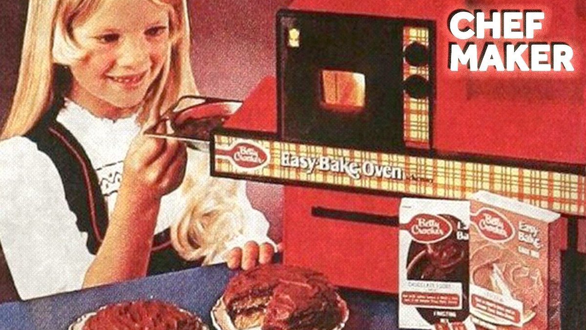 lightbulbbaking's tweet photo. The Uneasy History of the Easy Bake Oven https://t.co/0f24ex0mXO via @laughingsquid https://t.co/1DQpYl9EkD