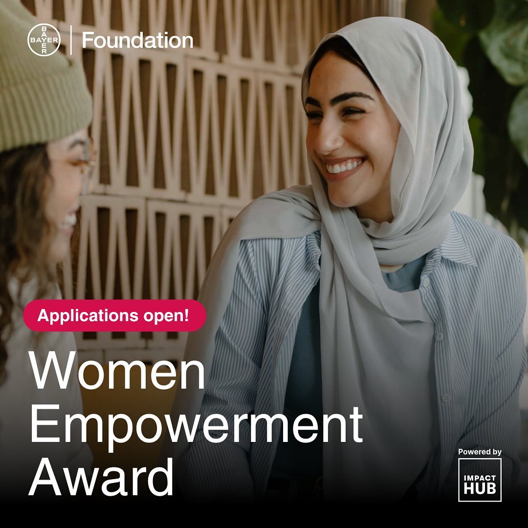 impacthubdakar's tweet photo. 🚀 New opportunity - Apply before March 27

Did you know that the Bayer Foundation Women
Empowerment Award has empowered women entrepreneurs to achieve an impressive 10% month-on-month growth in their businesses?

🔗 https://t.co/X2trjouE1I

#BayerFoundation #ImpactHubNetwork https://t.co/vv3d8Dtg5U