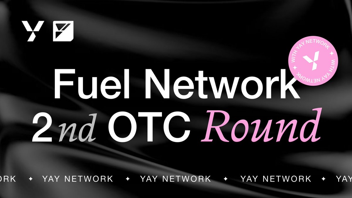 Giveaway: 💫 <a href="/yaynetwork/">YAY Network</a> X $Fuel Network OTC Deal:

Yay Network is giving $500 Whitelist Allocation for Fuel Network

1) Follow: @Yaynetwork <a href="/LamboChads/">Lambo Chads</a> &amp; <a href="/DesiDrops/">Desi Crypto Drops</a>
2) RT + Like Yaynetwork Post: x.com/yaynetwork/sta…
3) Join the Yay Community: t.me/yaynetwork
4)