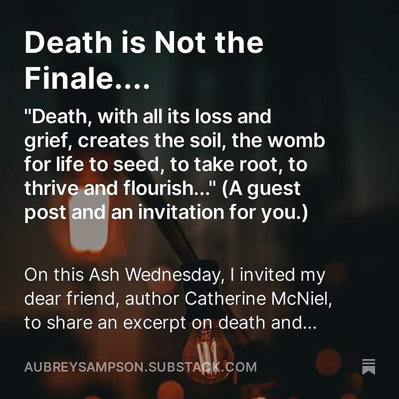 Friends, want to hang out with @aubsamp and me to contemplate death? Okay, and also new life. How we survive spiritually during seasons of grief and suffering. I'll post a link to sign up in the 1st reply, and a link to my favorite excerpt from my #AllShallBeWellBook in 2nd.