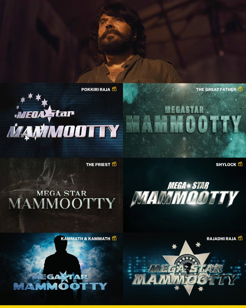 IMDb_in's tweet photo. Beginning our Yatra into @mammukka 's world with these title cards 🤌

Which is your favourite movie of his? https://t.co/rHleu1MpMa