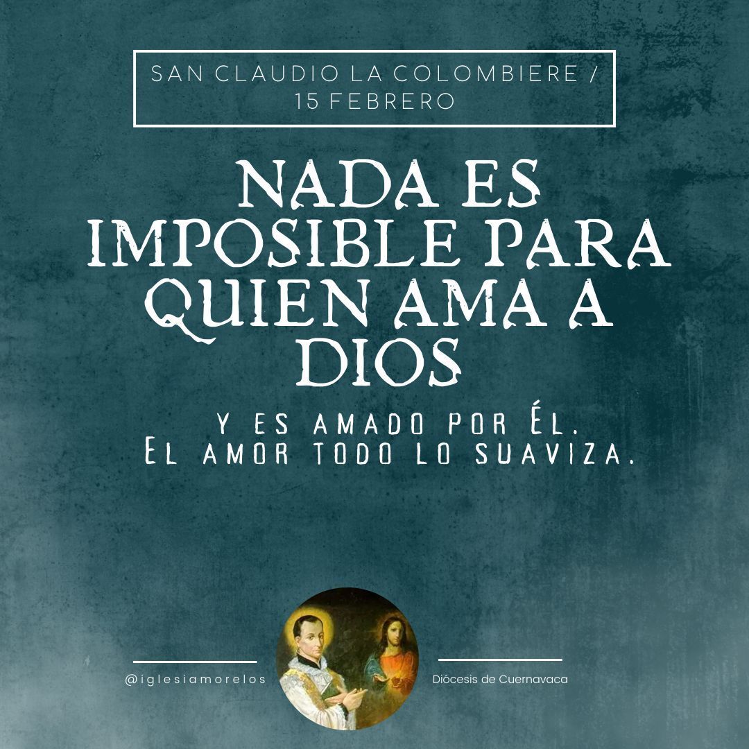Con Dios todo es posible.