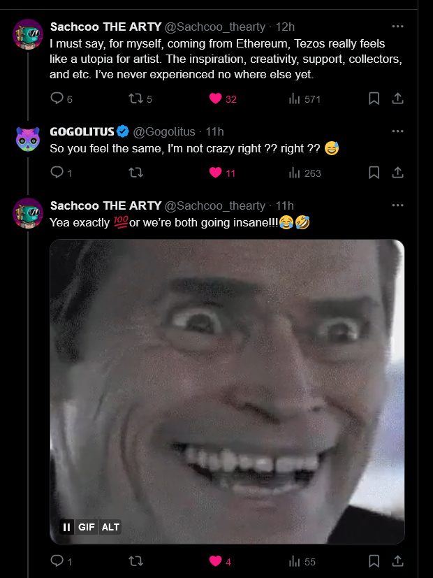 KtownKryp0King's tweet photo. Agreed! A #cryptojunkie since Dec. 31/17 & collected first #NFT 8 months ago on $SUI
...then grabbed #art on $ETH >gas + trans. time, too much to bare.
Switched to $MATIC - much better.
...but $XTZ has 68% staked + the highest quality at the best price!
#100xgem #TezArmy
$SEI https://t.co/DF1Y79TBho