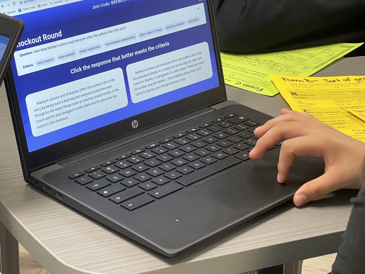 📝✨ Ms. A. Brewer's 4th pd class is leveling up on Digital Learning Day <a href="/All4Ed/">All4Ed</a>! 🚀 Using Myshortanswer.com, students are honing their skills in crafting concise &amp; effective responses!🌟📚 Every keystroke is a step towards mastery! 💻📝 #DLDay #HCISDDLDay24 #WritingSkills