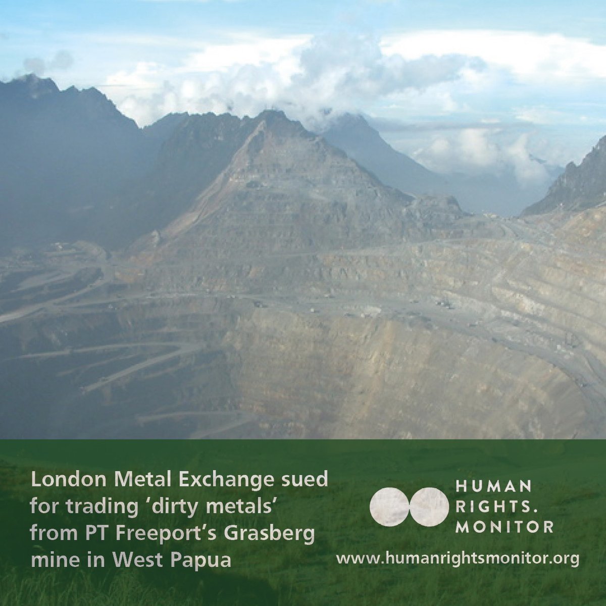 London Metal Exchange sued in UK High Court for trading ‘dirty metals’ from PT Freeport's Grasberg mine in #WestPapua 

more info: tinyurl.com/h59x3bwt 

#HumanRights #dirtymetals @londonmining @GLAN_LAW @IDFreeport