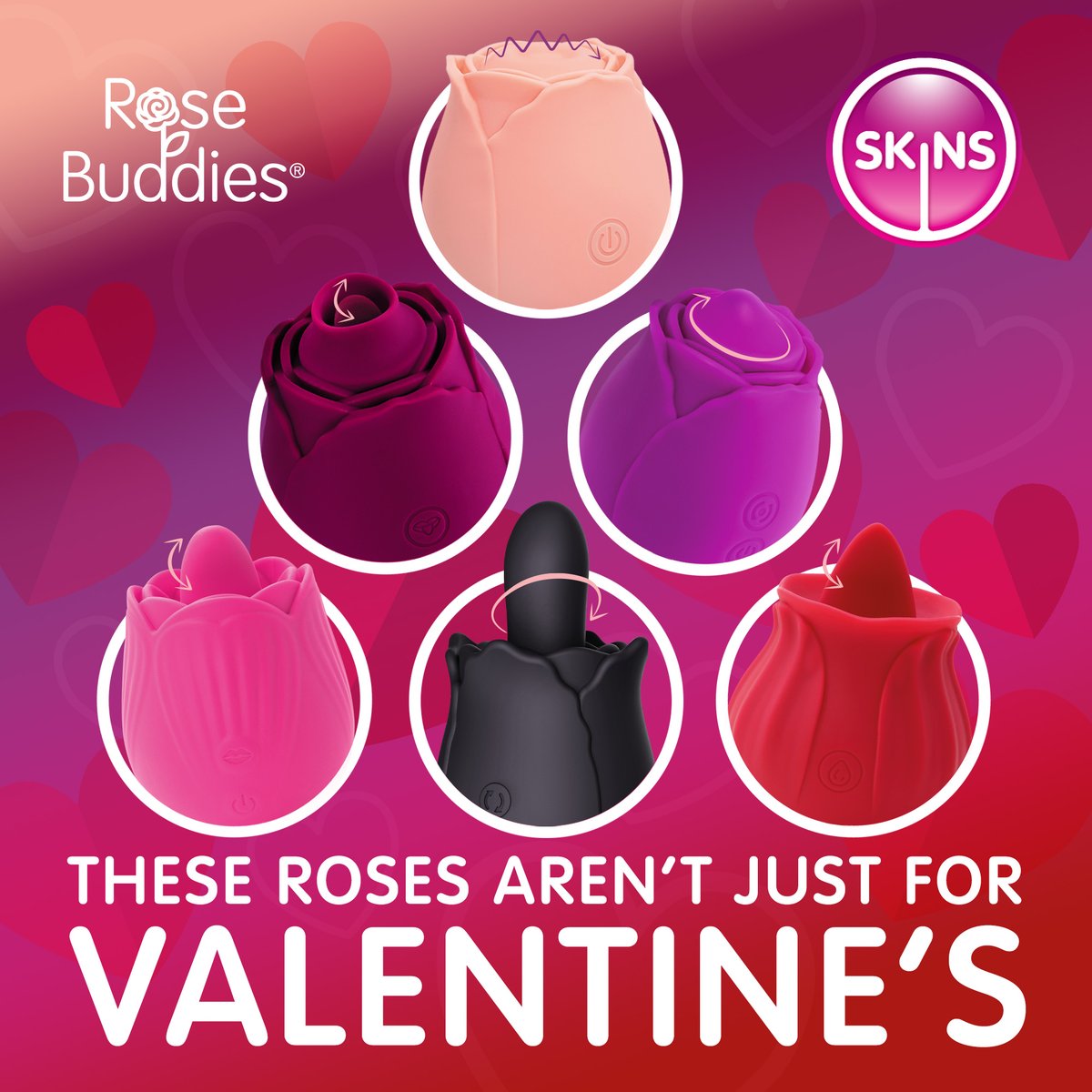 CreativeC_LLC's tweet photo. Valentine's Day may be over, but sales of @SkinsCondoms new Rose Buddies aren't slowing down!

Each of the roses offer a completely different sensation, which is what makes them so unique.

Stock now: https://t.co/7EpaLqezrv

#RoseToys #ValentinesDay #SelfPleasure #AdultRetail https://t.co/O3c81B3NLD