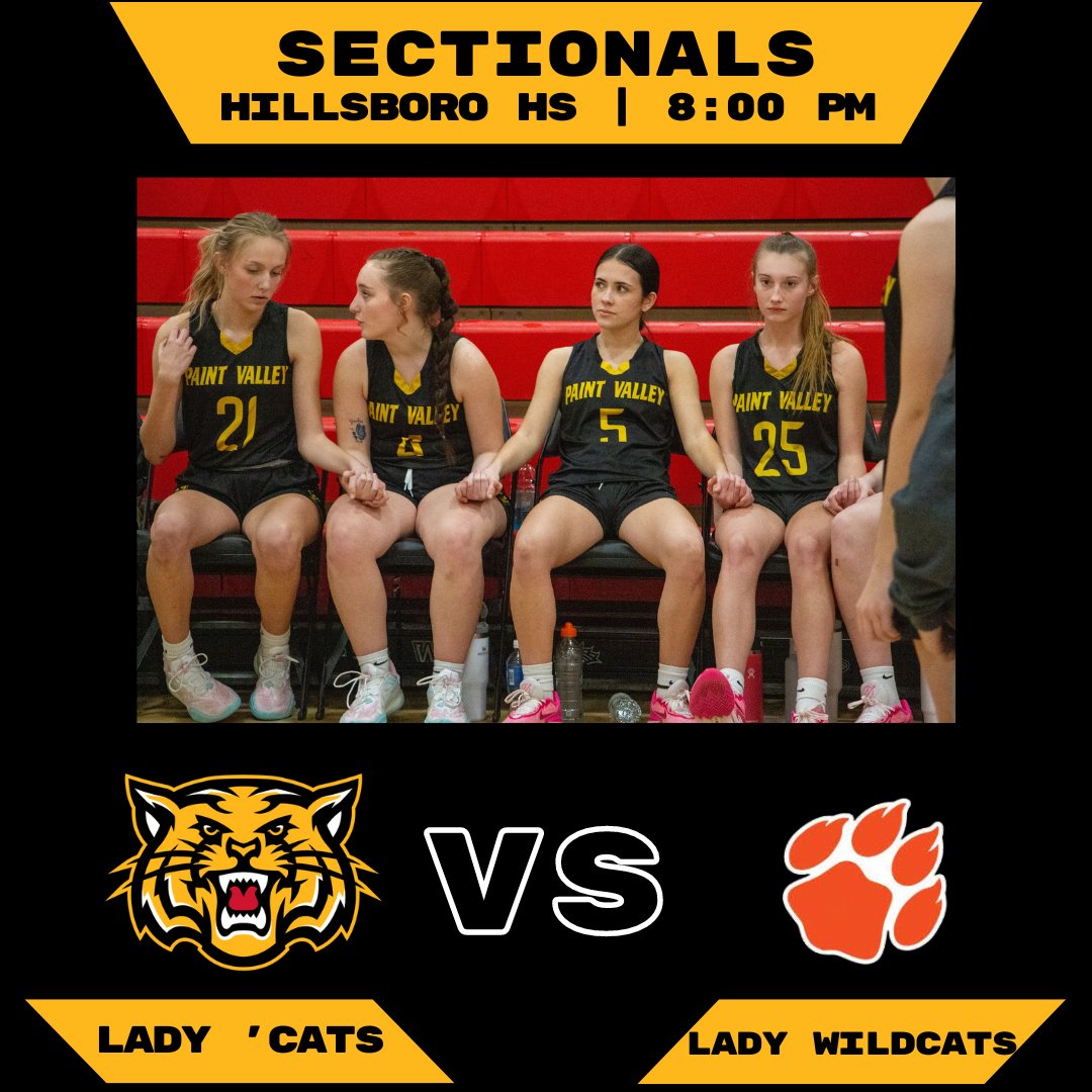 🚨🚨 SECTIONAL FINAL 🚨🚨

🆚 Whiteoak Lady Wildcats

🕟8 PM Tip

📍 Hillsboro High School (550 US-62, Hillsboro, OH 45133)

🖥 youtube.com/channel/UCec8Q… (hopefully)

#SVCSportsTalk #SOSA @litter_media @thejackgleckler