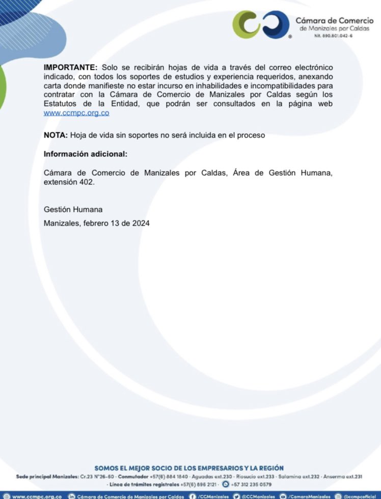 Cámara de Comercio de Manizales por Caldas tweet media