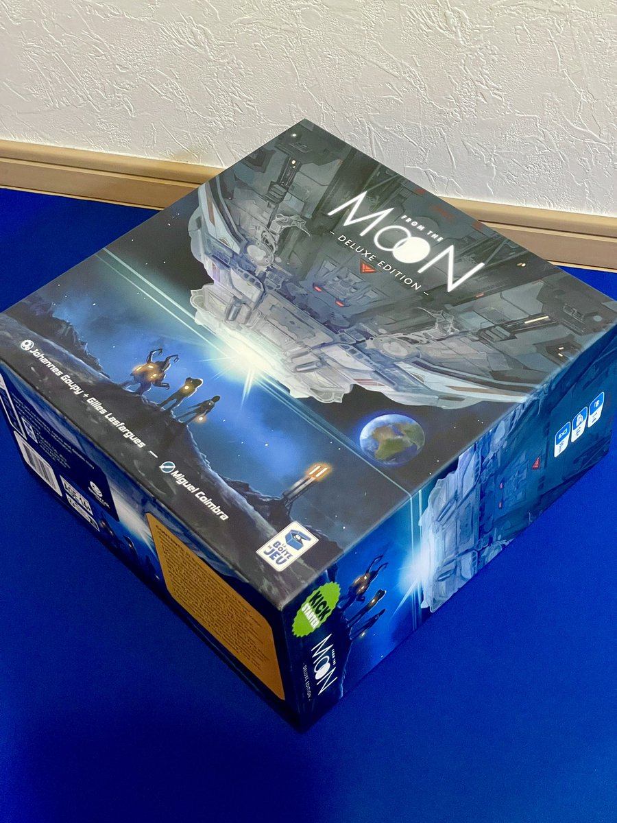 NekoYashikiMeow's tweet photo. 【着弾報告 2/15】
『FROM THE MOON』
Kickstarterでプレッジしていた『FROM THE MOON』が着弾‼️
月面での宇宙船開発を目指していく、ワーカープレイスメントゲーム。ルールブックの和訳、頑張らないとなぁ(。-_-。)
#FromTheMoon #kickstarter https://t.co/GLFLd2V9d1