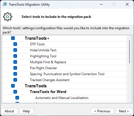 New app recently added to #TransToolsPlus and #TransTools: Migration Utility. Use it to share TransTools/TransTools+ settings with colleagues, back up configuration, restore it after a system failure, perform a planned PC upgrade, etc. More info: bit.ly/4bHeDRO