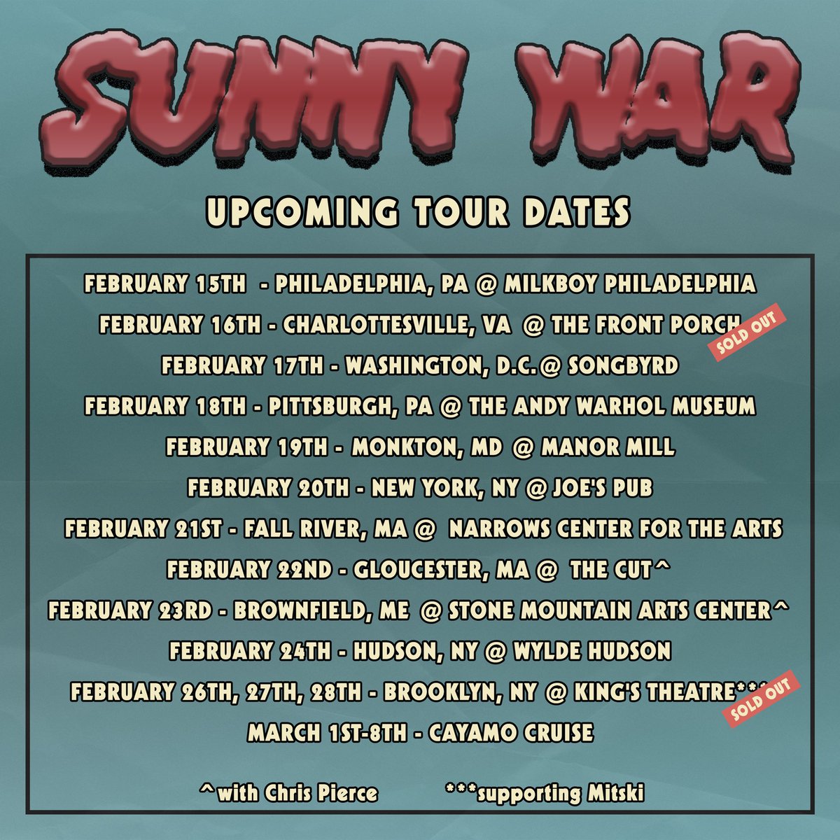 This run starts tonight in Philly!