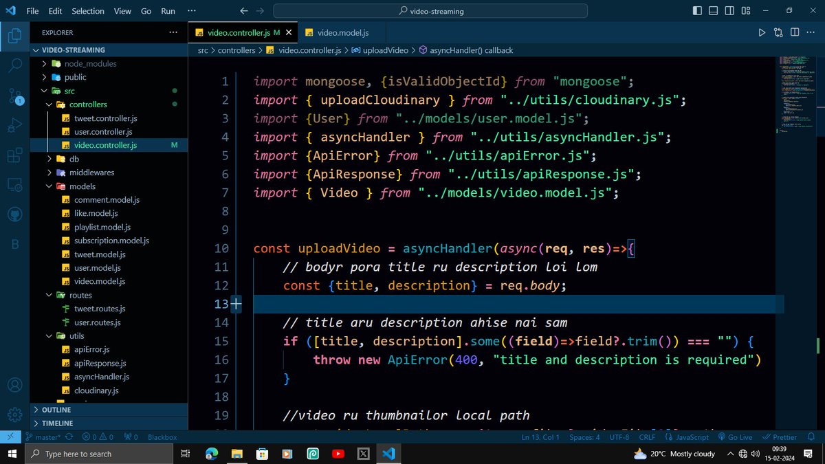 drlovphukn's tweet image. Today I code video controller with upload video, get all video, delete video method. for this process I use: -- Multer, @Cloudinary and @MongoDB.
#backenddevelopment #mernstackdevelopment #mernstackdeveloper #javascript #expressjs #mongodb #mongodbatlas #nodejs