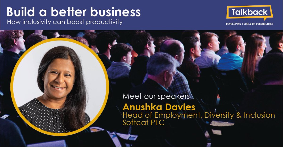 Don't miss our Build a Better Conference on Thursday 14th March. Working with @BucksCouncil, we are delighted to welcome Anushka Davies Head of Employee Engagement, Diversity & Inclusion at @softcat plc as one of our speakers. Register: eventbrite.co.uk/e/build-a-bett… @TValleyChamber