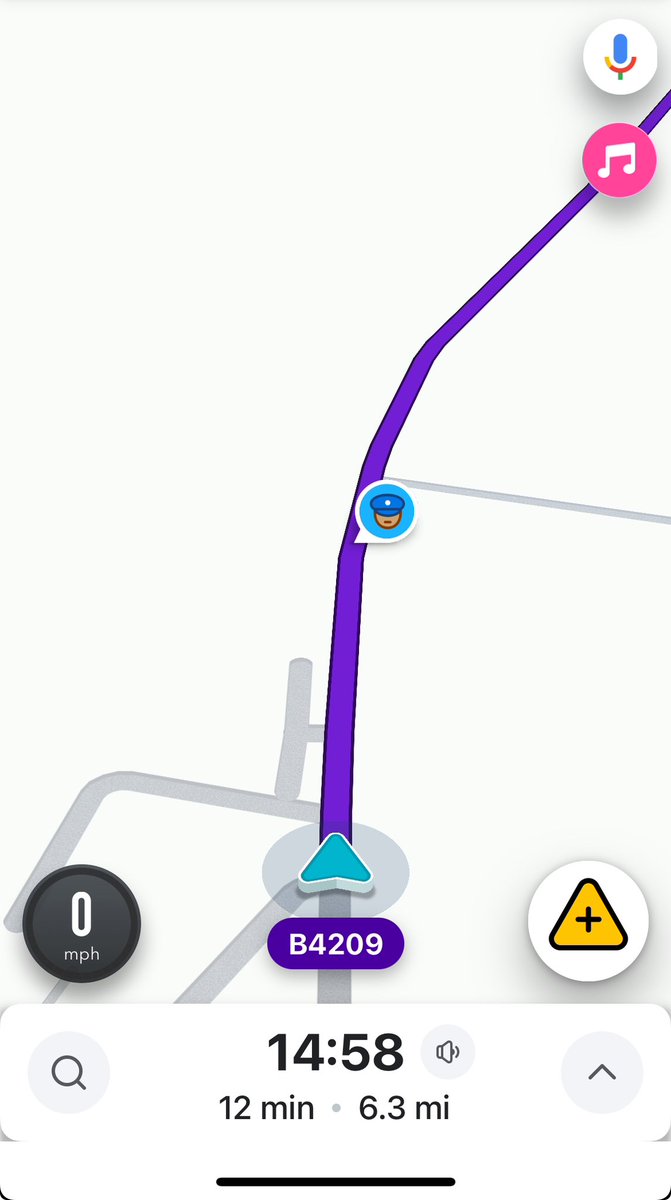 Cadet Champken with the #ProLaser has made it on to @waze most not all drivers at or under the 30mph