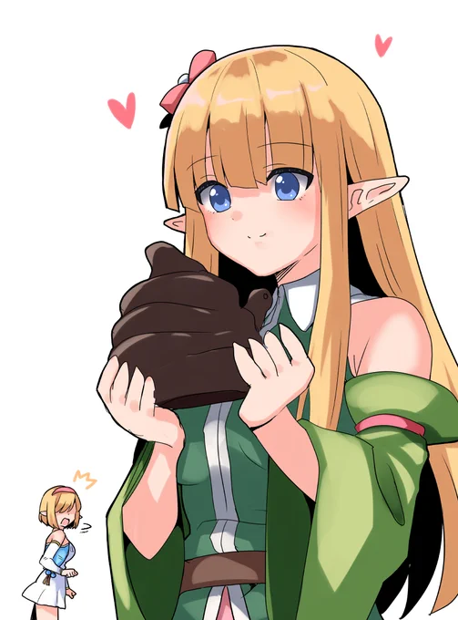 バレンタインにユッシー型チョコ作ったえるふさんと別の何かに見えた妹
