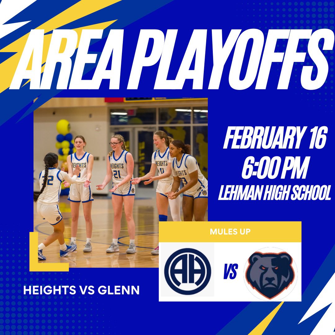 Another “SINCE” for the program. 
AHGBB is advancing to the 2nd round of the playoffs for the 1st time “SINCE” 2001. Huge shout out to our fans for the massive support❗️Let’s keep making Her-Story this Friday. See y’all there 💙💛 <a href="/ACH_GBB/">Alamo City Hoops GBB</a> <a href="/PrepGirlsHoops/">Prep Girls Hoops 🏀</a> <a href="/AHISD/">Alamo Heights ISD</a> <a href="/AHISDAthletics/">AHISD Athletics</a>