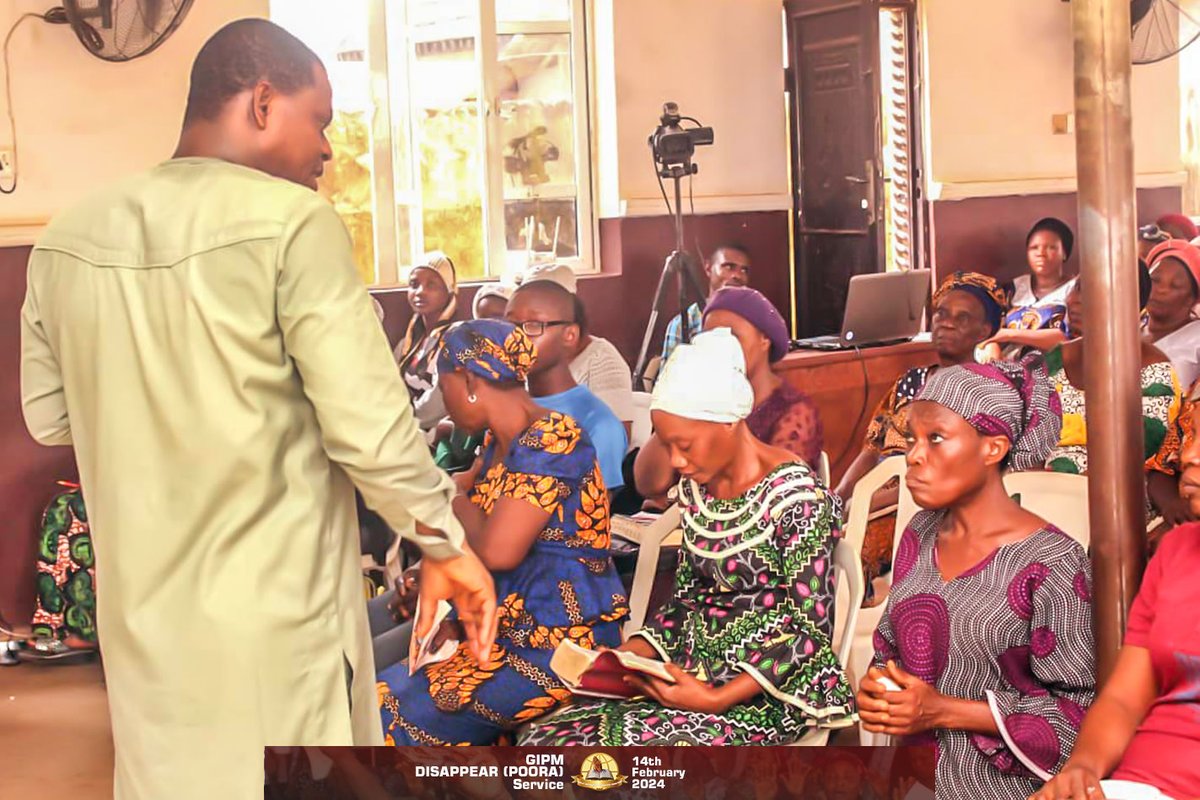 gipmgipm's tweet photo. GIPM DISAPPEAR (POORA) Service | 14th February, 2024.
#GIPMWorldwide
#DisappearService
#ProphetOlusholaOpaleye https://t.co/6po4zaNrcj