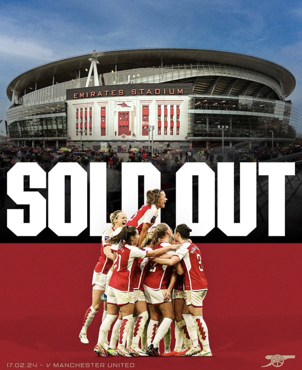 Thetable_onlin's tweet image. #tablesport “Bwa mbere mu mateka Emirates stadium izaba yuzuye abafana muri WSL.”

Ku munsi wo ku wa gatandatu I London hategerejwe umukino uzahuza ikipe ya @arsenalwfc ndetse na @manutdwomen , ni umukino uzitabirwa nabarenga ibihumbi 60 bazaba kurikiranye uyu mukino.