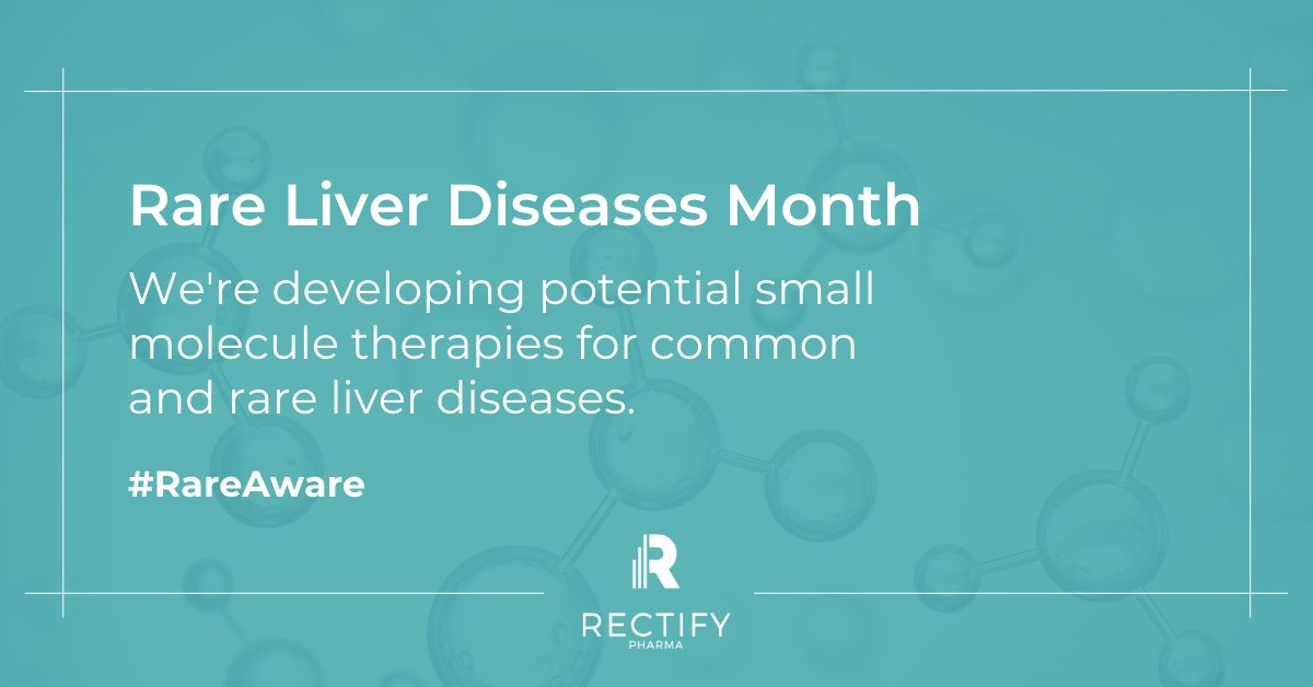 February is Rare Liver Diseases Month! At Rectify, we are #RareAware, and are working to develop potential therapies for common and rare #LiverDiseases that impact millions of patients globally. Learn more about our science here: rectifypharma.com