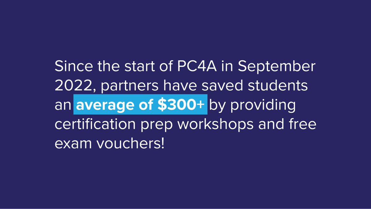 PC4ASTEM's tweet photo. Many @pc4astem partner community colleges are offering certification prep workshops to help students prepare for certification exams, and are awarding free exam vouchers for students who participate!  Visit https://t.co/Qsgra1Vm04 to see when we're offering another workshop! https://t.co/g3PU9UFKm1
