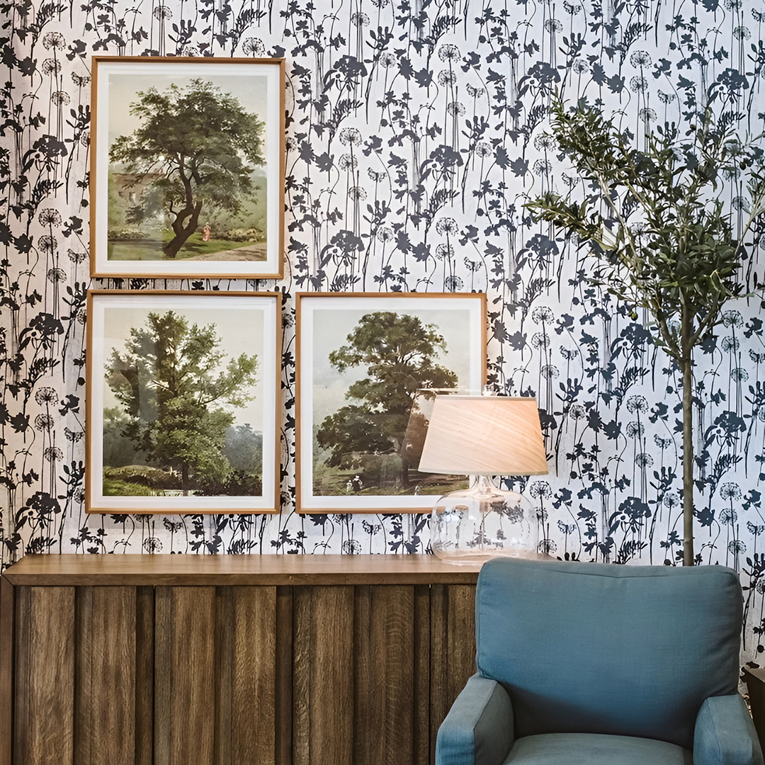 Biophilic design can be as much about the artwork gracing the walls as the cascading plants on the shelf. This design approach utilises the natural world and its beauty, bringing touches of nature to create a serene and harmonious indoor space.