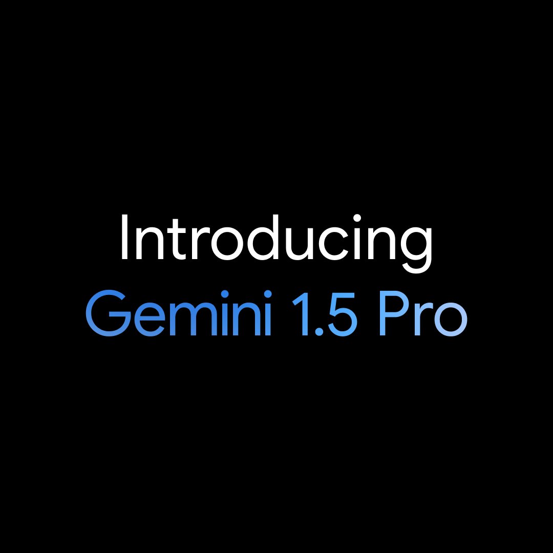 googledevs's tweet image. ✨ Introducing Gemini 1.5: Our next-generation model with a context window of 1M tokens. ➡️ goo.gle/gemini15pro-in… 

Explore the latest Gemini models, including Gemini 1.5 Pro, in Google AI Studio.

#BuildWithGemini