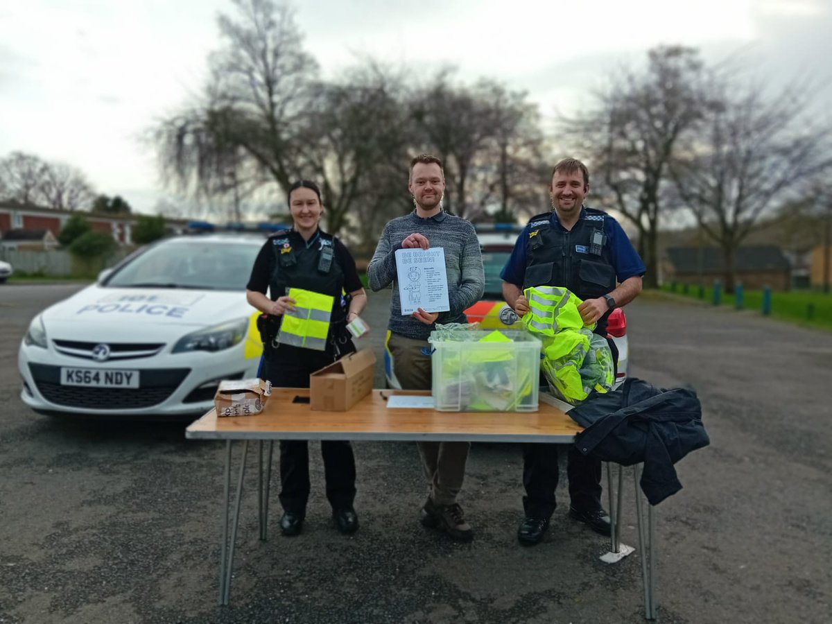 PCSO Mawby, PC Stanley and Elliot Nixon from Wychavon District Council have done the bike marking event. 10 bikes are now securely marked and registered uniquely to their owners. We all had a great time and really enjoyed ourselves. @WMerciaPolice