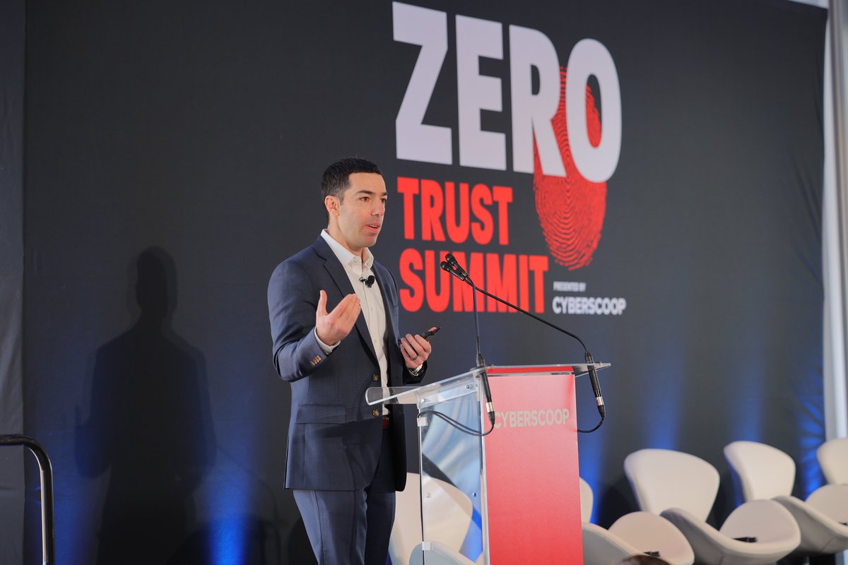 CyberScoopNews's tweet photo. At the #ZeroTrustSummit, @ryankaz42, CISO of @wiz_io, delved into the principles of zero trust in response to the rapidly evolving threats in cloud security https://t.co/2bY8anzekT