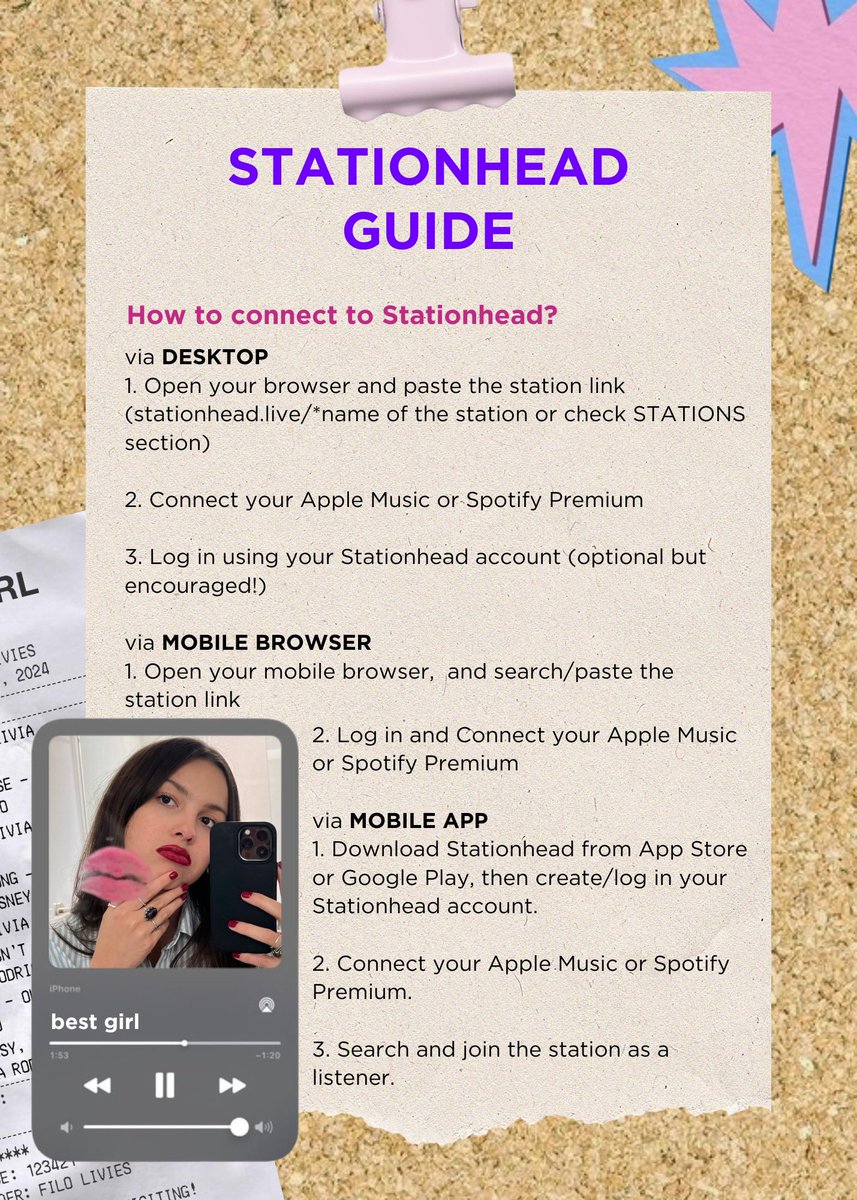 OliviaRodrigoPH's tweet photo. STATIONHEAD GUIDE!

besties, here's all you need to know before our online listening party on Saturday! 🍰

make sure to share it with your besties, and let's hit that 2.1k streams for a GUTS Vinyl giveaway from UMG PH!

the station link will be posted on d-day! see youuu 😉 https://t.co/ZYpBNU4k5N