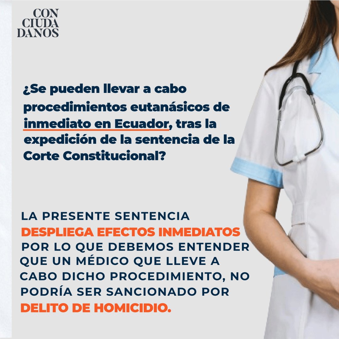ConciudadanosEc's tweet photo. Todo lo que tienes que saber acerca de la sentencia de la Corte Constitucional.
#EutanasiaEnEcuador
#LaVidaPorLaVerdad https://t.co/Q98ydnL9yS