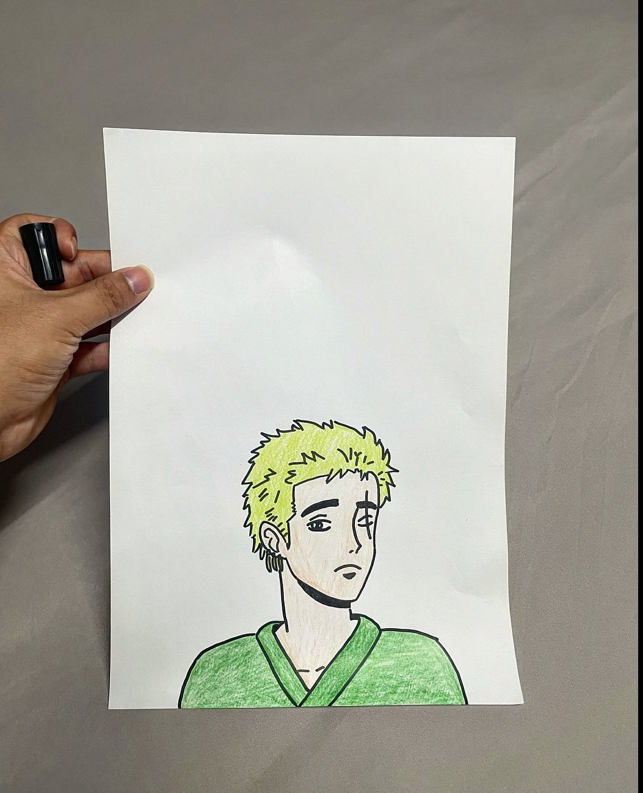 One piece X <a href="/Persona_Journey/">Persona</a> 

Still Showing my love, support and 
trying my best. 🙏 For those who don’t know (which I doubt it) the character I have drawn is Zoro, one of my favourite character in one piece. 
<a href="/SpikePersona/">Spike</a> <a href="/Mani_NFTz/">MANI</a> <a href="/fabsverseNFT/">Fabsverse</a> <a href="/HanaPersona_/">Hana</a>