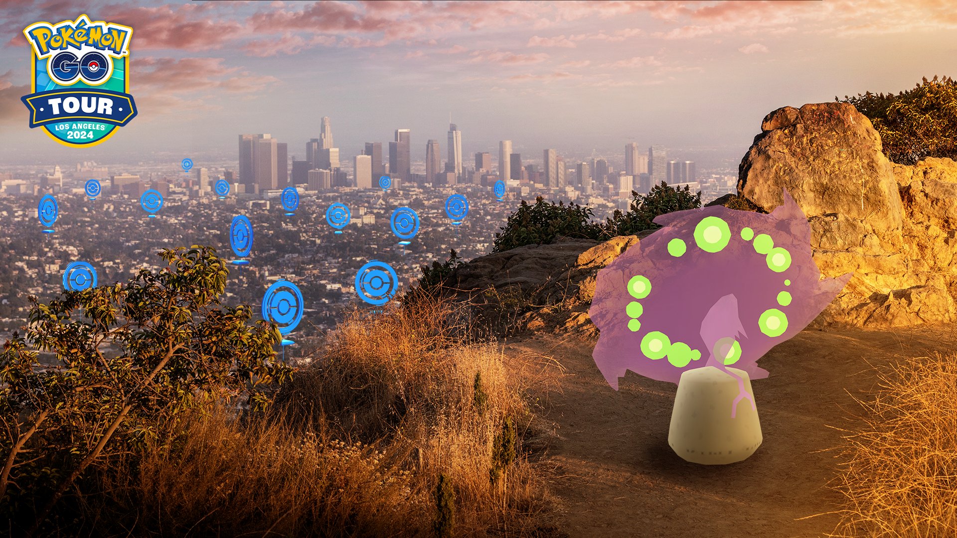Pokémon GO على X: "Woah... Did you see that?! Something looks different about these PokéStops. Trainers, it appears Spiritomb has arrived in the Los Angeles and Orange County areas. Have you seen