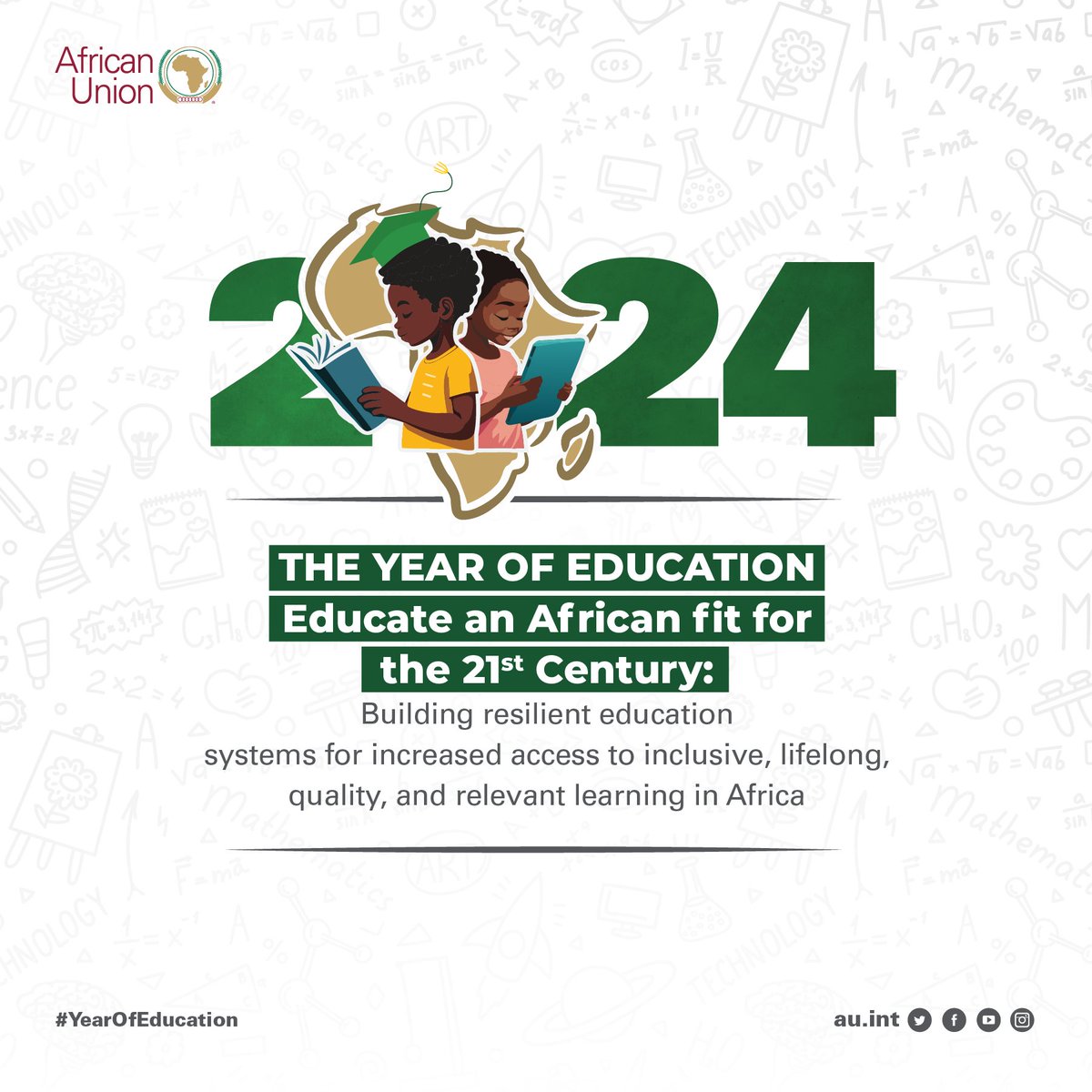 #Agenda2063 recognises education as a vital component in achieving its vision of 'A prosperous Africa based on inclusive growth & sustainable development”. ow.ly/vBlx50QAvQX #YearofEducation37th #AUSummit