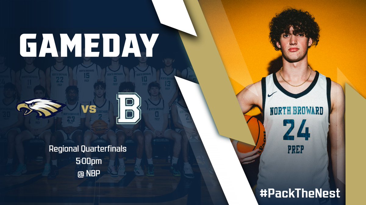 GameDay‼️ Win or Go Home 🦅🦅🦅 #RepThePrep #WinningHabits #PackTheNest @NBPSAthletics @nbstugov @Hoop_MIA @RossVDG14 @prephoopsfl @SourceHoops @PBCBBallForum @miamidadebb