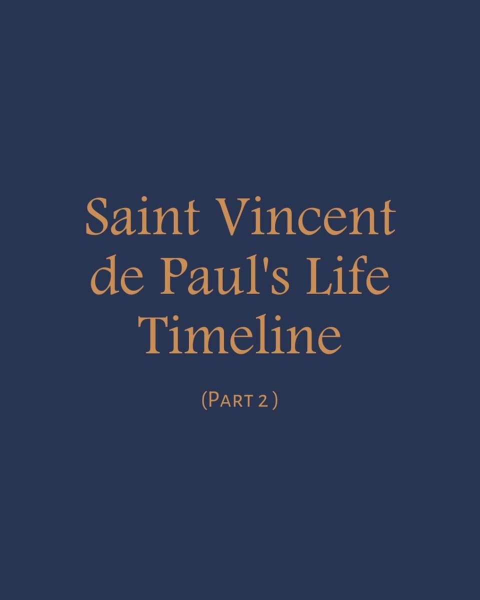 cmmaisonmere's tweet image. 🕰️# StVincentDePaul's Life Timeline - Part 2

Join us for the second chapter of the incredible journey of our founder, St. Vincent de Paul.

What would you like to see next?

#CongregationOfTheMission #Anniversary #MaisonMère #FamVin #Vincencians