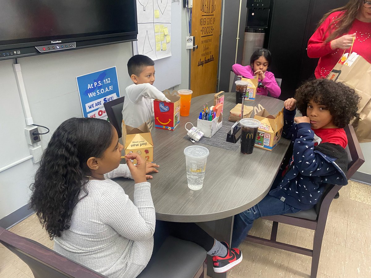 Utilizing our PBIS points…Students ate lunch with the Principal, Mrs Baez..