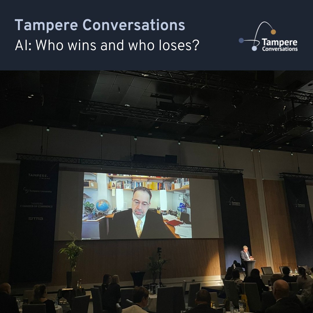 AI: Who wins and who loses?  Wonderful insights from Professor Daron Acemoglu! 

If you missed the live stream, you can watch the recording here: areena.yle.fi/1-67959802