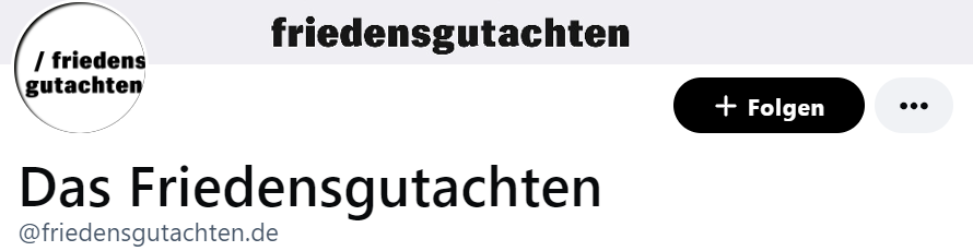 Das Friedensgutachten tweet media