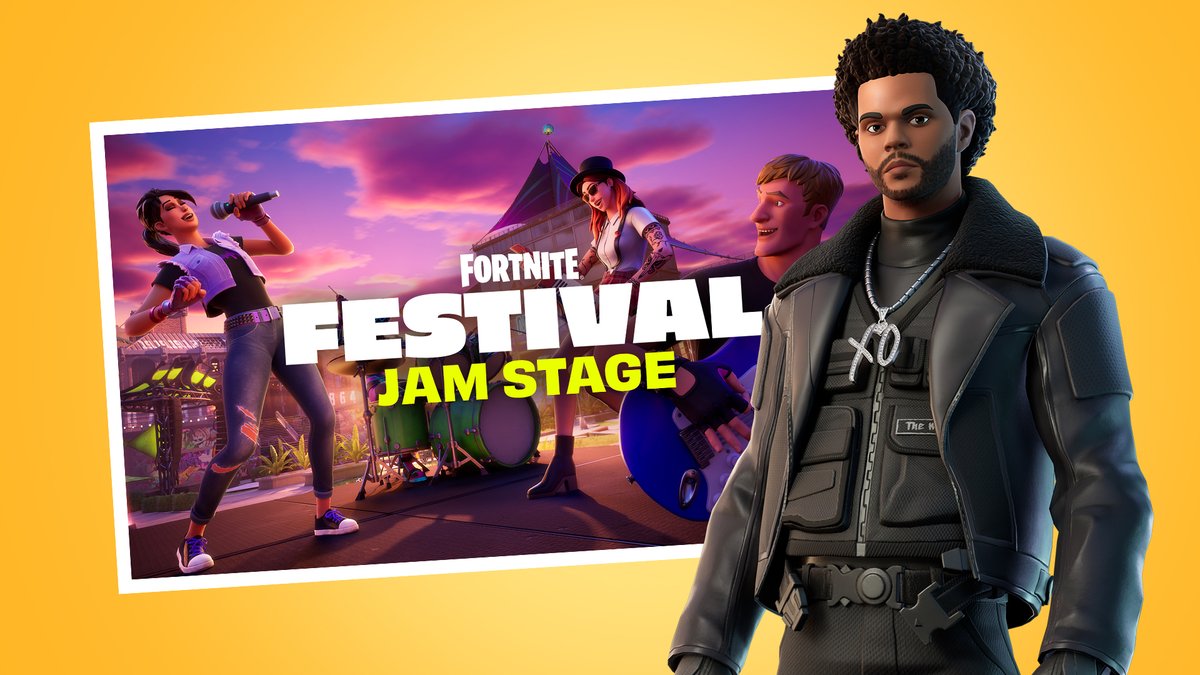 Fortnite Festival (@fnfestival) on Twitter photo It's just about time for curtain call, but we've got one last surprise for #FNFestival Season 1.
The music video for hit single, Popular by <a href="/theweeknd/">Abel Tesfaye</a>, Madonna & Playboi Carti, will be debuting exclusively on the Jam Stage... starting tonight 😎
Details: fn.gg/ff-popular It's just about time for curtain call, but we've got one last surprise for #FNFestival Season 1.
The music video for hit single, Popular by <a href="/theweeknd/">Abel Tesfaye</a>, Madonna & Playboi Carti, will be debuting exclusively on the Jam Stage... starting tonight 😎
Details: fn.gg/ff-popular