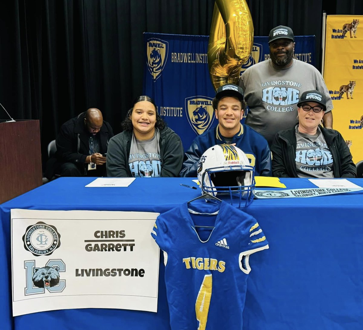 Christopher “CJ” Garrett, Jr. (QB) GPA 4.3 Bradwell Institute Hinesville, GA has signed with Livingstone College