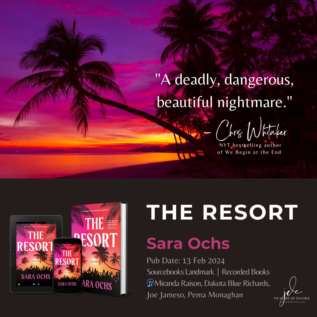 Out Now! 'As smashing debut thriller #TheResort draws you in, a remote island in Thailand, two women, murder & a dangerous game of cat-and-mouse.' @OchsWrites @Sourcebooks @recordedbooks #bookreview bit.ly/TheResortJDC