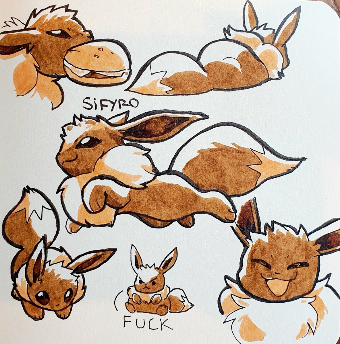 Sifyroalt's tweet photo. Traditional Eevee :3 https://t.co/Pcof4CHeJ5