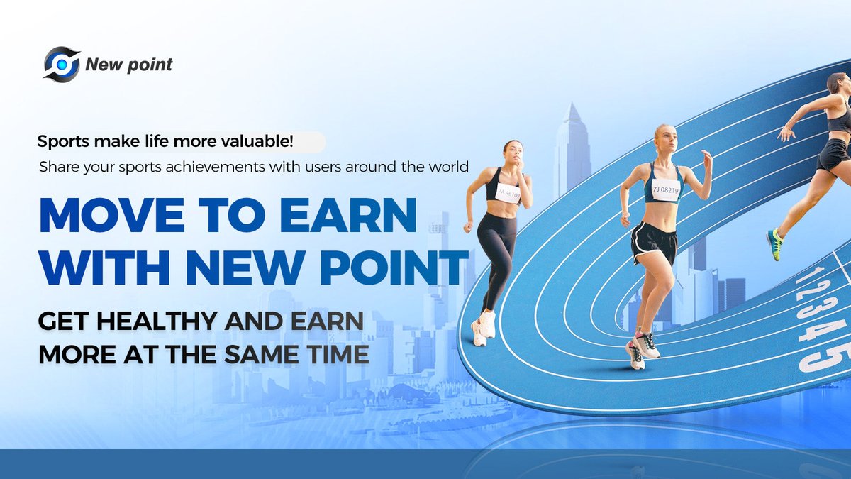 🏃‍♀️Exercise for a more rewarding life🌟! #newpoint #Web3 #Move2Earn ❤️‍🔥Share your exercise achievements with users around the world and MoveToEarn with New Point! 🤩Get healthy and earn more at the same time.