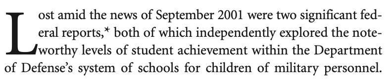 This is an exceptional first sentence for an article.