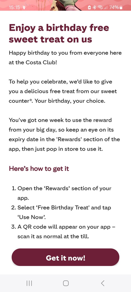 Thanks but as a diabetic,  I'd rather have a coffee unless you have dome sugar free options <a href="/CostaCoffee/">Costa Coffee</a> 

#diabetic #diabetes #sugarfree