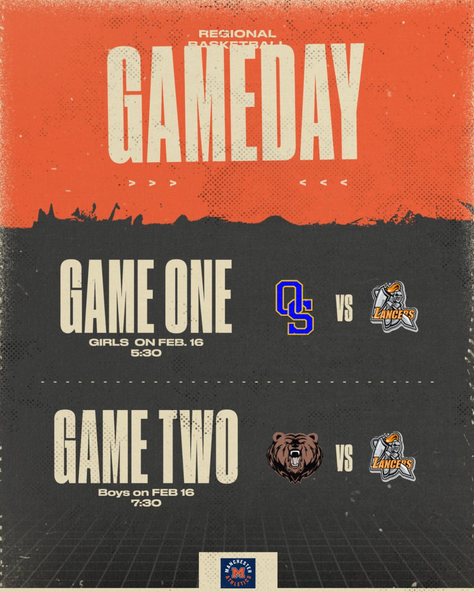 🚨ATTENTION!!!🚨

1st Round Region 6A Basketball Tourney:  

Friday, February 16th - Varsity Girls and Boys will play at Manchester

Girls 5:30 vs. Oscar Smith
Boys 7:30 vs. Western Branch

Tickets: $10 gofan.co/event/1405116?…

*No cash accepted, tickets are good for both games*