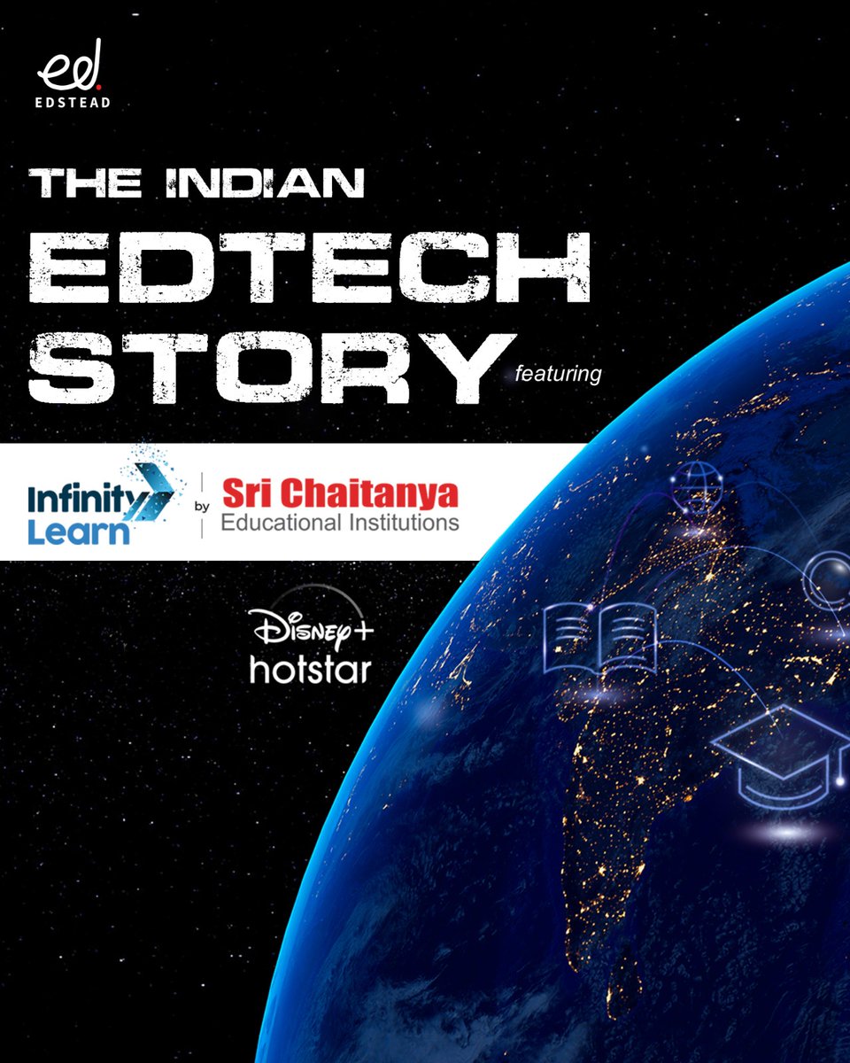 InfinityLearn_'s tweet photo. Catch Infinity Learn by Sri Chaitanya on Disney+ Hotstar tomorrow! Witness limitless learning and success. Tune into The Indian Edtech Story featuring Infinity Learn for inspiration. Let's spread the power of learning! #EdTech #InfinityLearn #Hotstar ๐ฅ
@sujjwal https://t.co/RlXpTiChB9