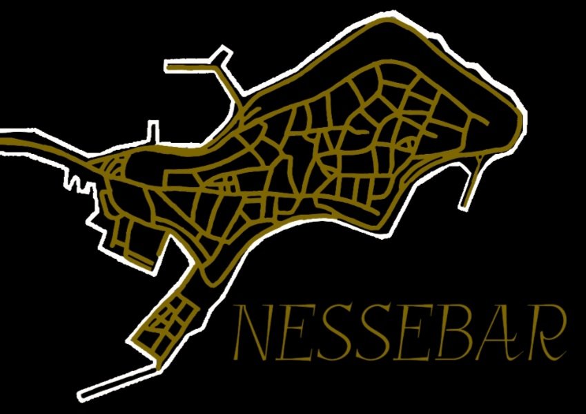 I drew the island of Nessebar which is in Bulgaria