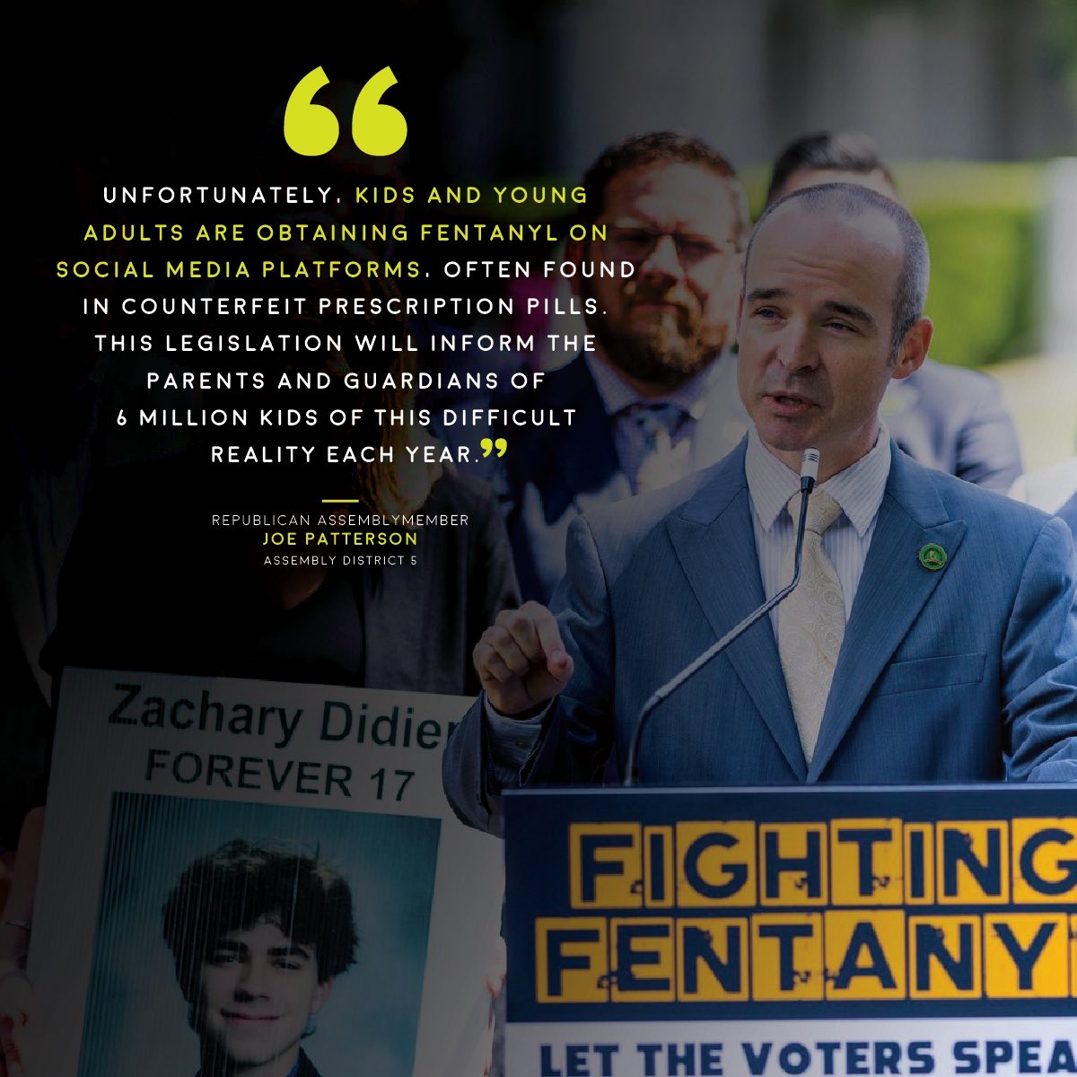 Yesterday I introduced AB 2690. This legislation will warn parents and guardians that fentanyl and other opioids is often obtained on social media platforms. AB 2690 builds on a current law that I authored last year, and will be given annual to parents of school-aged children.